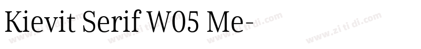 Kievit Serif W05 Me字体转换